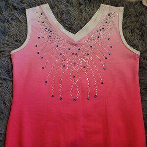 Girls Diamond Gymnastics Leotard Size - 8Y